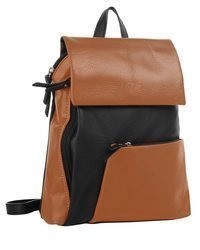 schwarzer Leder Rucksack von CLUTY