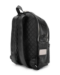 schwarzer Leder Rucksack von Philipp Plein