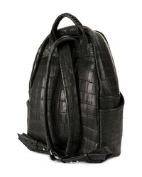 schwarzer Leder Rucksack von Cornelian Taurus By Daisuke Iwanaga