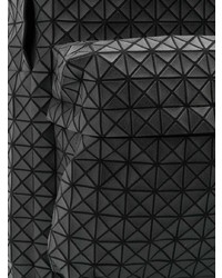 schwarzer Leder Rucksack von Bao Bao Issey Miyake