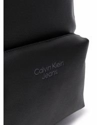 schwarzer Leder Rucksack von Calvin Klein Jeans