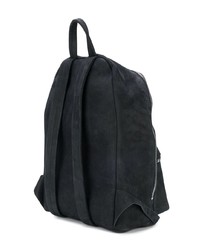 schwarzer Leder Rucksack von Rick Owens