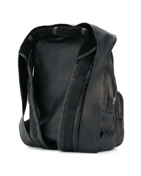 schwarzer Leder Rucksack von Hood by Air