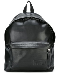 schwarzer Leder Rucksack von Eastpak