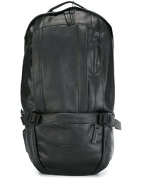 schwarzer Leder Rucksack von Eastpak