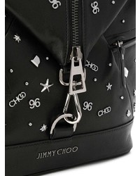 schwarzer Leder Rucksack von Jimmy Choo