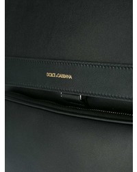 schwarzer Leder Rucksack von Dolce & Gabbana