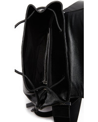 schwarzer Leder Rucksack von Carven