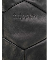 schwarzer Leder Rucksack von Trippen