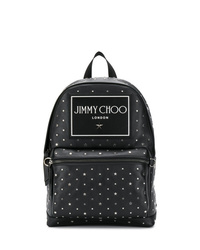 schwarzer Leder Rucksack von Jimmy Choo