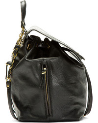 schwarzer Leder Rucksack von Jerome Dreyfuss