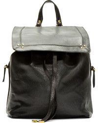 schwarzer Leder Rucksack von Jerome Dreyfuss