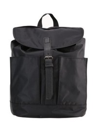 schwarzer Leder Rucksack von KIOMI