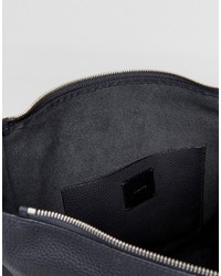 schwarzer Leder Rucksack von AllSaints