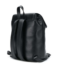 schwarzer Leder Rucksack von Karl Lagerfeld