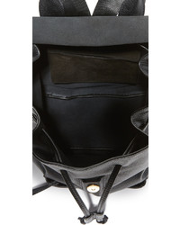 schwarzer Leder Rucksack von Elizabeth and James