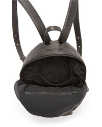 schwarzer Leder Rucksack von Baggu