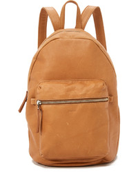 schwarzer Leder Rucksack von Baggu