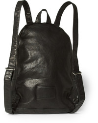 schwarzer Leder Rucksack von Saint Laurent