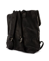 schwarzer Leder Rucksack von Guidi