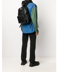 schwarzer Leder Rucksack von Moschino