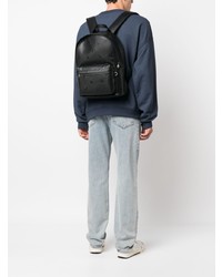 schwarzer Leder Rucksack von Calvin Klein Jeans