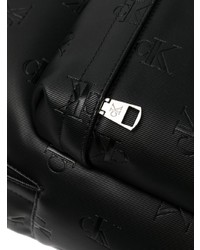 schwarzer Leder Rucksack von Calvin Klein Jeans