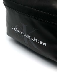 schwarzer Leder Rucksack von Calvin Klein Jeans