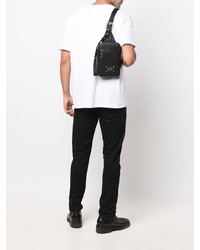 schwarzer Leder Rucksack von VERSACE JEANS COUTURE