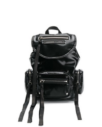 schwarzer Leder Rucksack von McQ Alexander McQueen