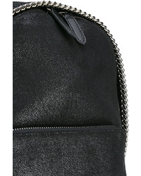 schwarzer Leder Rucksack von Stella McCartney