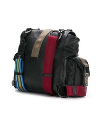 schwarzer Leder Rucksack von Diesel