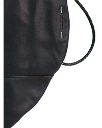 schwarzer Leder Rucksack von Côte&Ciel