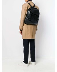 schwarzer Leder Rucksack von Bottega Veneta