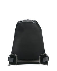 schwarzer Leder Rucksack von Paco Rabanne