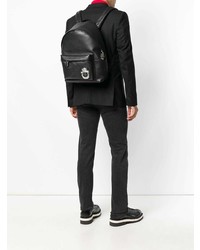 schwarzer Leder Rucksack von Billionaire