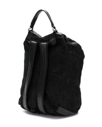 schwarzer Leder Rucksack von Giorgio Brato