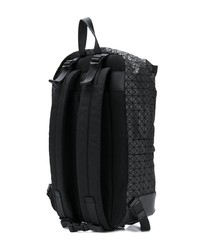 schwarzer Leder Rucksack von Bao Bao Issey Miyake