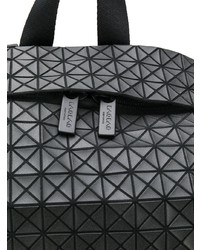 schwarzer Leder Rucksack von Bao Bao Issey Miyake