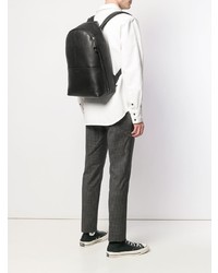 schwarzer Leder Rucksack von Calvin Klein