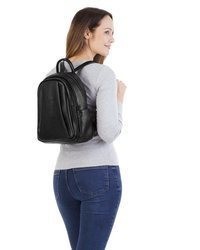 schwarzer Leder Rucksack von SAMANTHA LOOK
