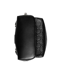 schwarzer Leder Rucksack von Gucci