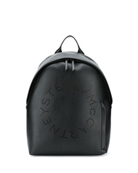 schwarzer Leder Rucksack von Stella McCartney