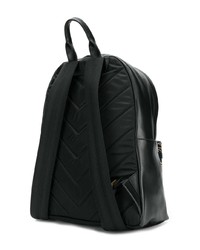 schwarzer Leder Rucksack von Versace