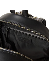 schwarzer Leder Rucksack von Alexander McQueen