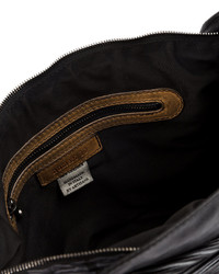 schwarzer Leder Rucksack von Numero 10