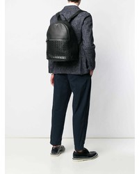 schwarzer Leder Rucksack von Serapian