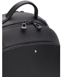 schwarzer Leder Rucksack von Montblanc