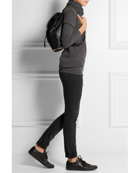 schwarzer Leder Rucksack von Stella McCartney