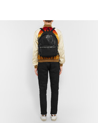 schwarzer Leder Rucksack von Saint Laurent